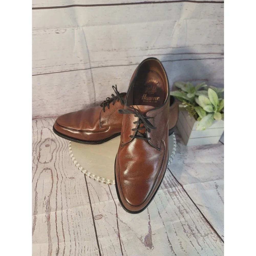 Vintage Hanover Imperial Style #2425 Mens Leather Oxford Derby Shoes Size 13D.